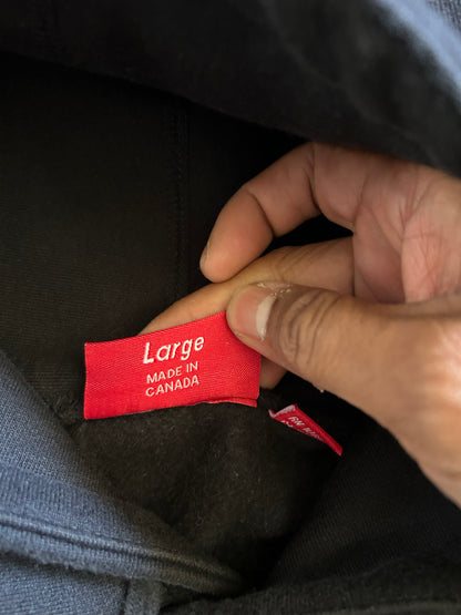Supreme Box Logo Hooded Sweatshirt Large Black (Off)