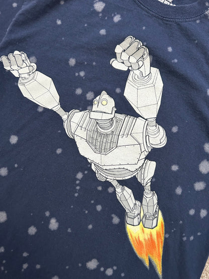 Iron Giant Dyed Tee Navy Blue Small