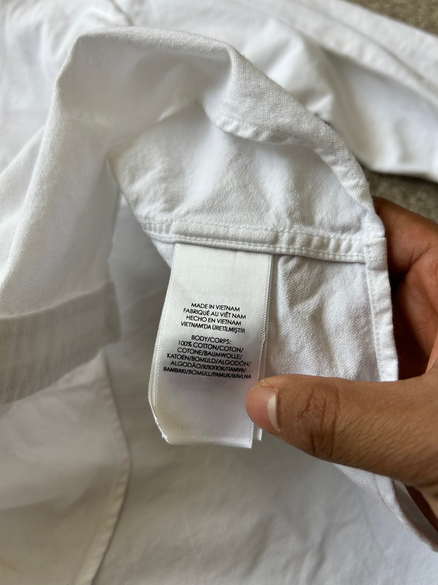 Ralph Lauren White Oxford Polo Medium
