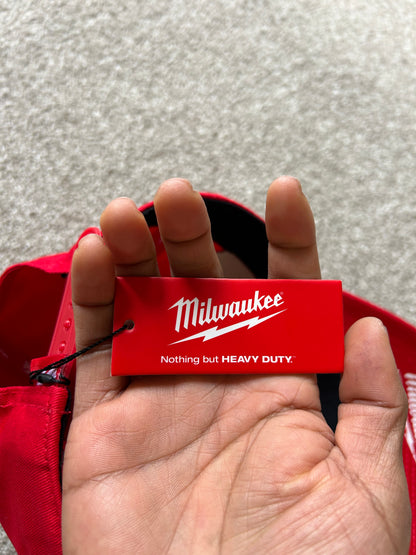 Milwaukee Red Adjustable Snapback Cap Brand New