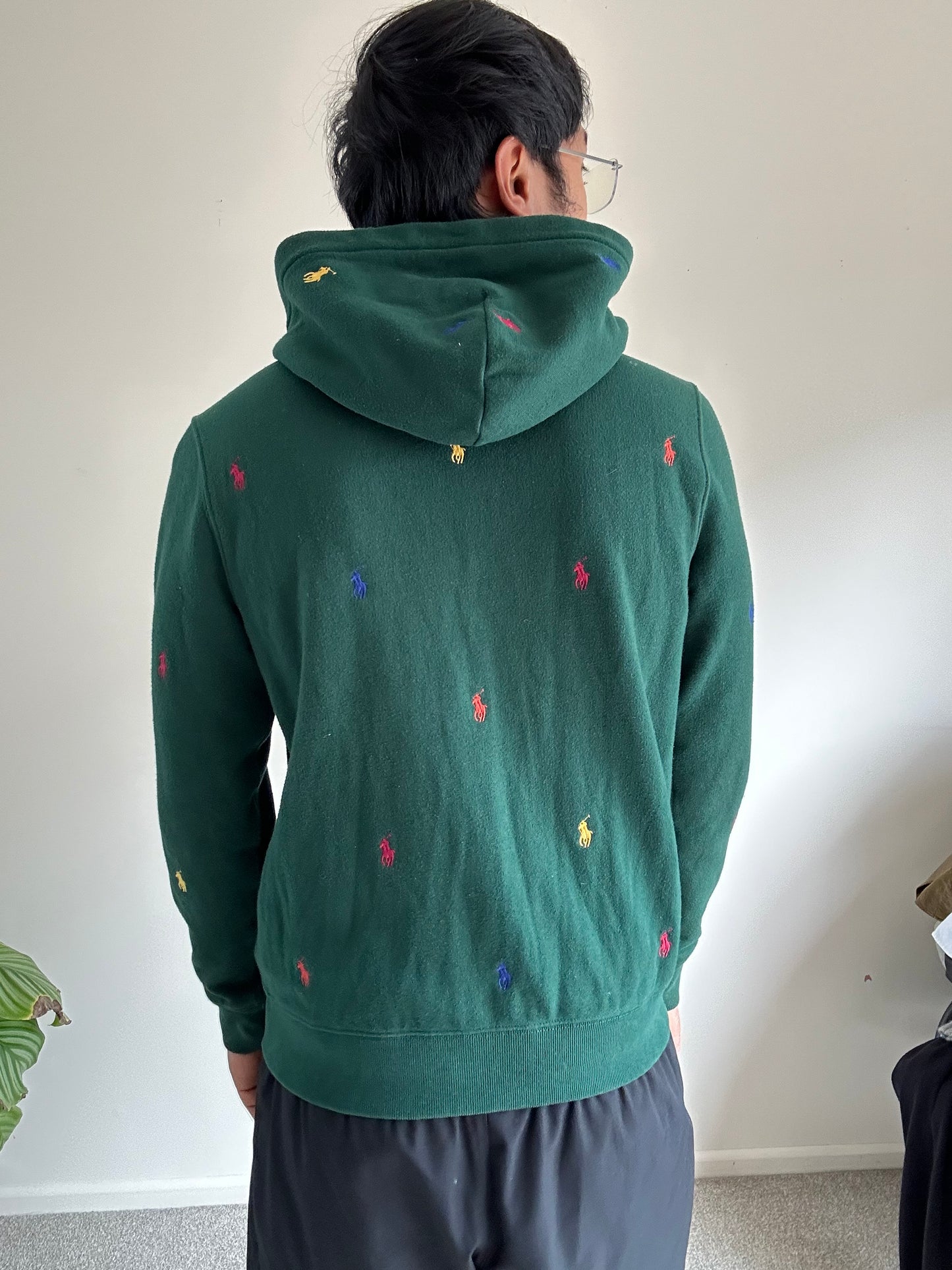 Polo RL Ralph Lauren Hoodie Green Small