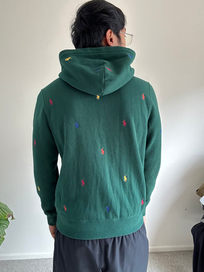 Polo RL Ralph Lauren Hoodie Green Small