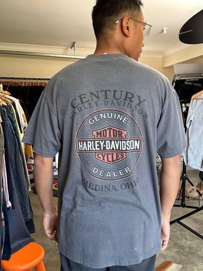 vintage Harley-Davidson "Rally Bound" graphic t-shirt Large Grey