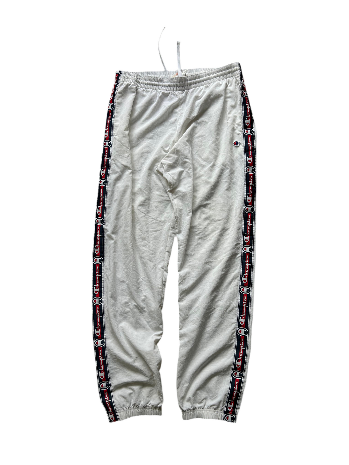Champion Reverse Weave Corporate Taped Track Pant Large White