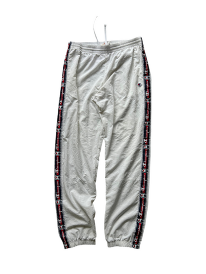 Champion Reverse Weave Corporate Taped Track Pant Large White