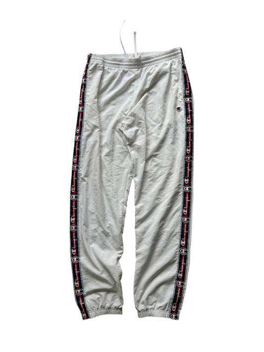 Champion Reverse Weave Corporate Taped Track Pant Large White