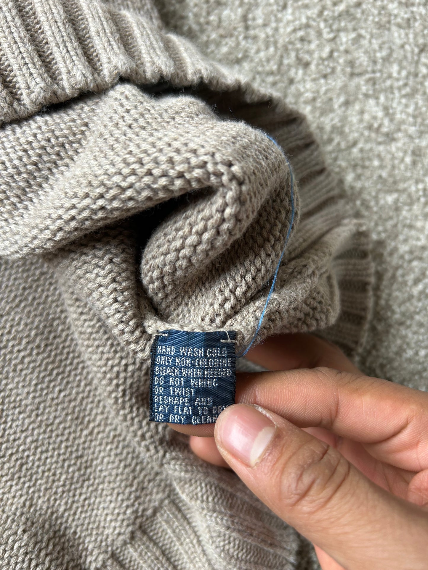 Ralph Lauren RL Knitted Vest XL Khaki Brown