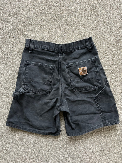 Carhartt B25 Black Shorts size 29 Above the Knee Altered