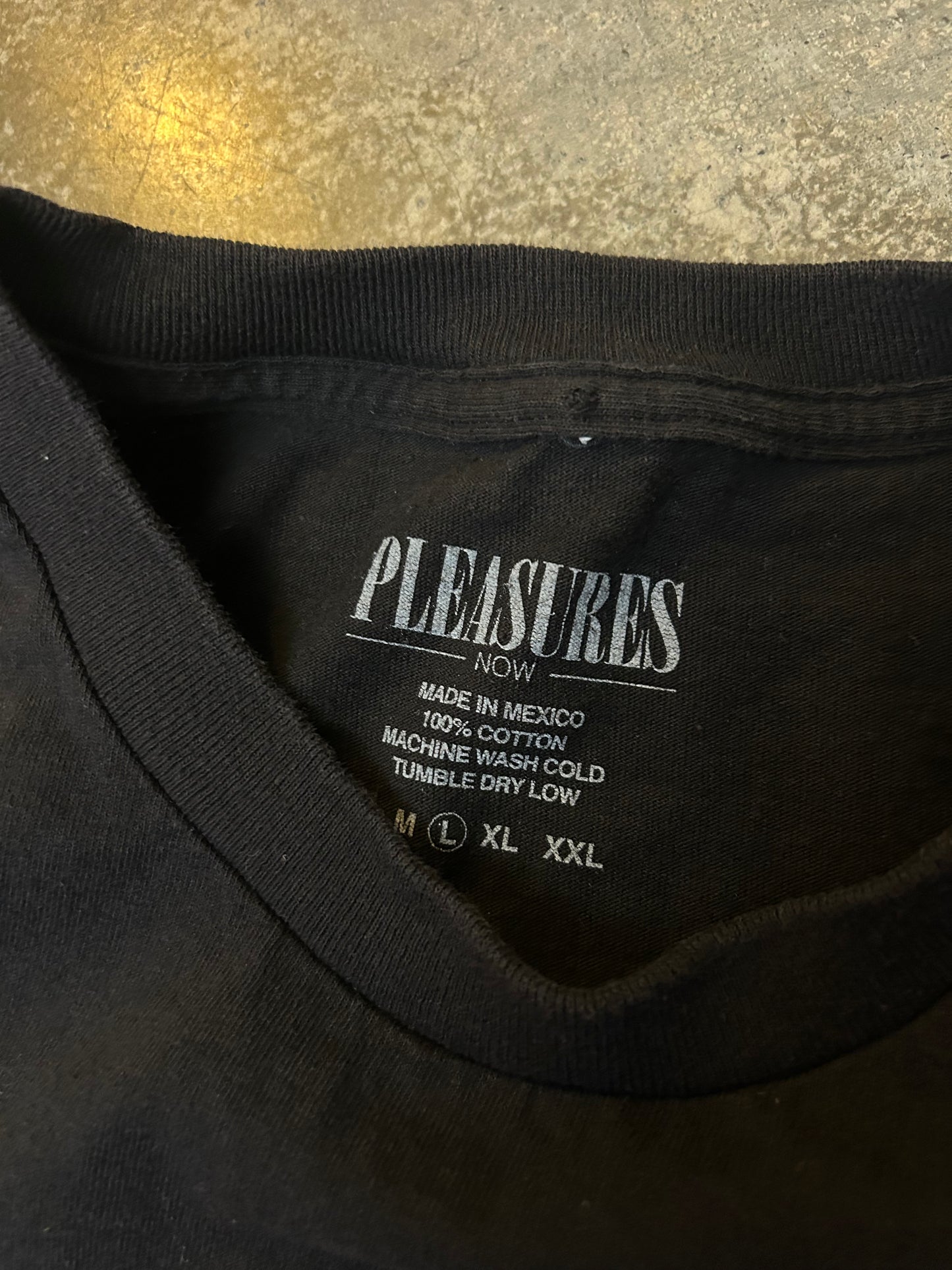 Pleasures Forest T-Shirt in black Large Has a Bleach Stain Left Shoulder