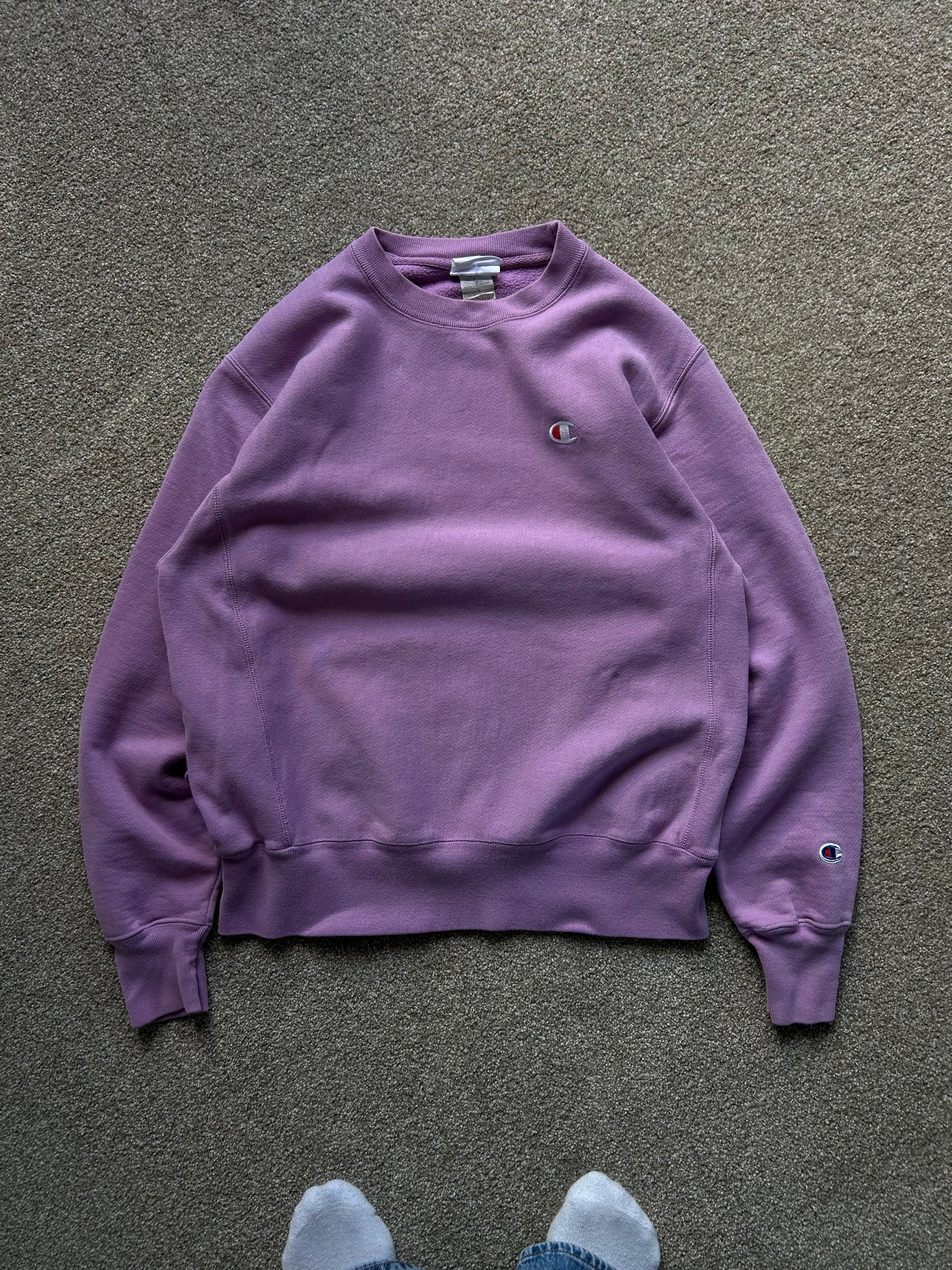Champion Reverse Weave Lavander Medium Sweater