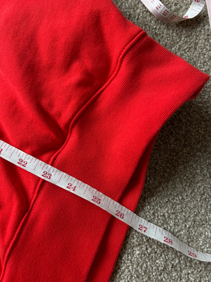 Calvin Klein Orange Hoodie Large Oversize Boxy