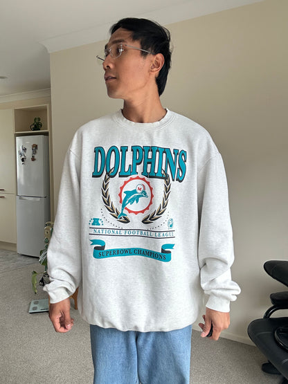 MITCHELL & NESS logo
MIAMI DOLPHINS NATIONAL CREWNECK XL Grey