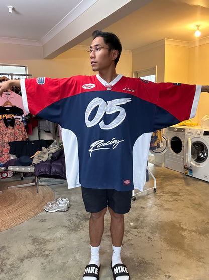 FUBU "05" racing jersey from the 1990s or Y2K era 3XL Navy