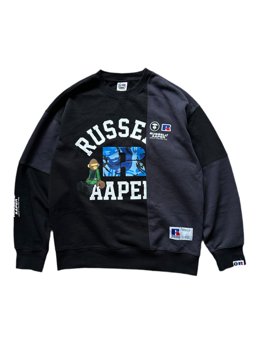 AAPE x Russel Athletic XL Grey Two tone