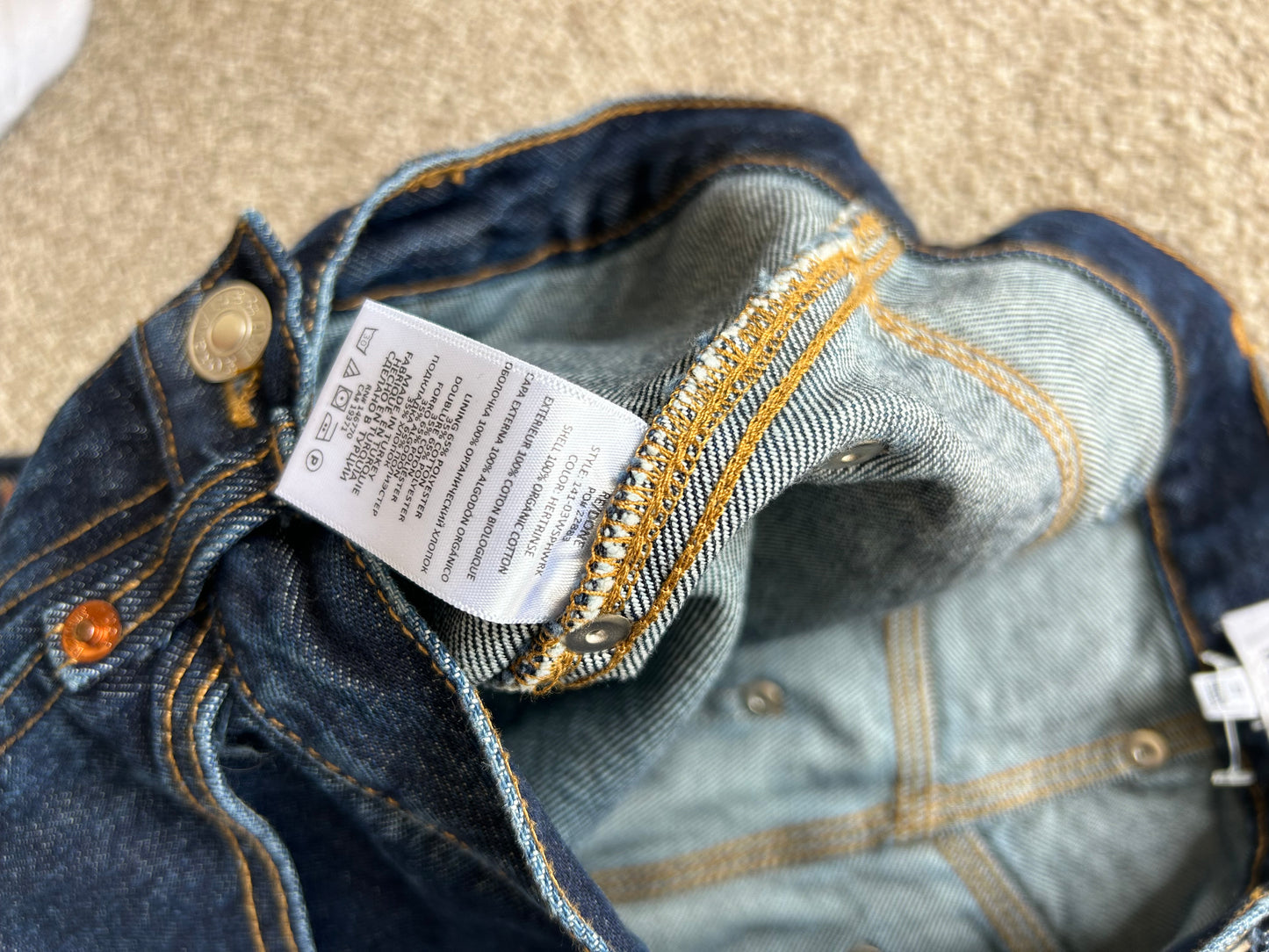 RE/DONE Super High Workwear Jeans size 28 Demin