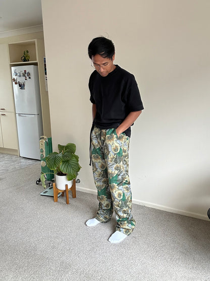 The Hundreds Green Camo Padded Pants, also referred to as the Moro Hybrid Pants. Large 32-36