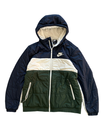 Nike Sportswear Zipper Woven Jacket Silver Green Silvergreen Large