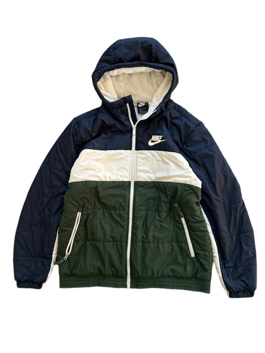 Nike Sportswear Zipper Woven Jacket Silver Green Silvergreen Large