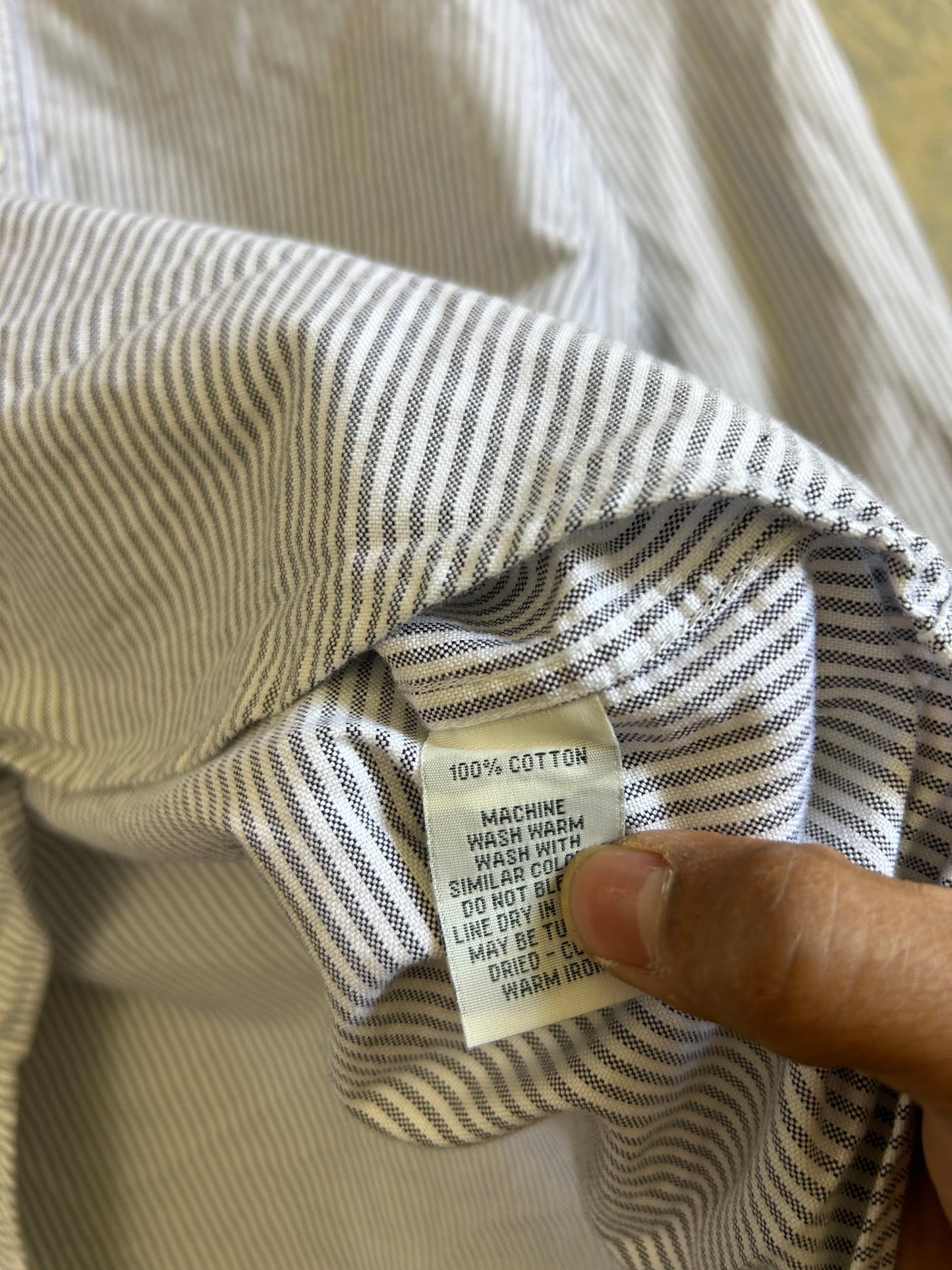 men's long-sleeve striped button-down shirt by Rodd & Gunn Oxford Small