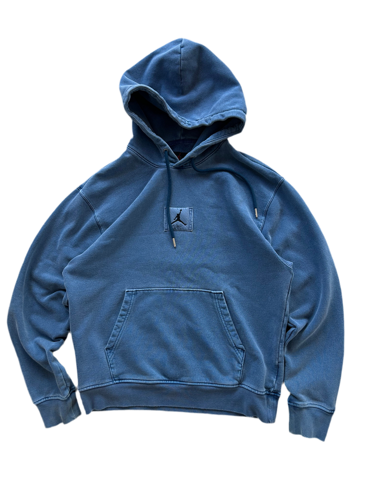 Nike Jordan Flight Essentials Washed Pullover Hoodie in Sky J French Blue Small