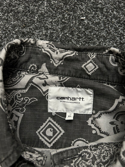 Carhartt WIP LS Verse Shirt I030766 Verse Print/Black Heavy Stone Wash XL