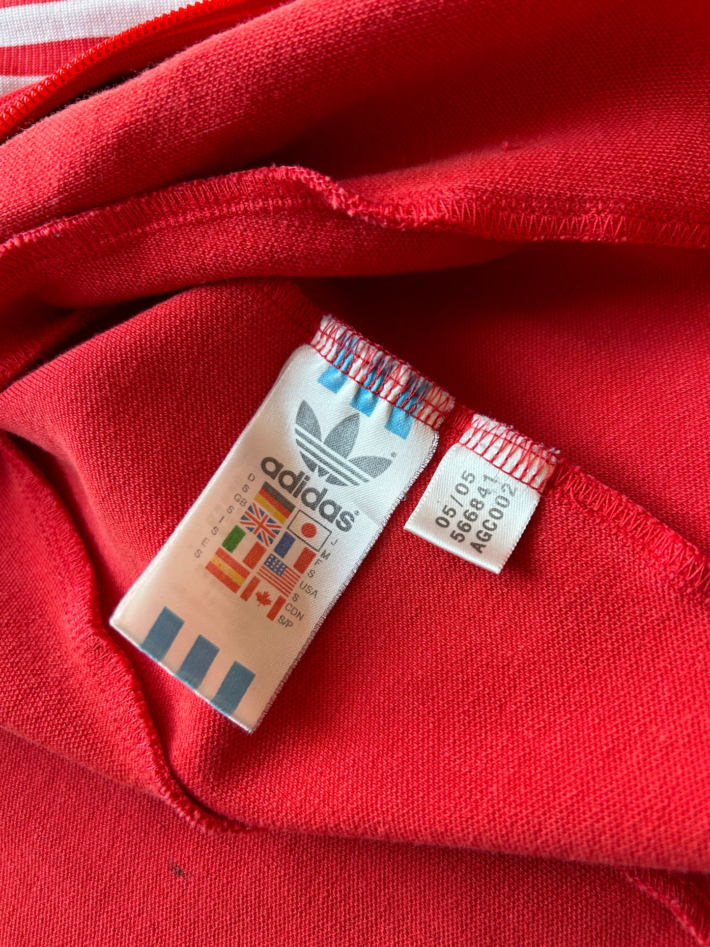 Vintage Adidas Track Jacket Red Small