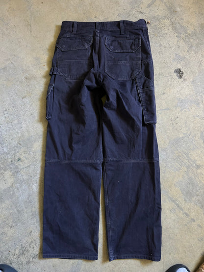 Mascot Kneepad Pockets: These pants feature integrated, bottom-loading pockets designed for kneepad inserts, essential for manual labor. size 34 Grey