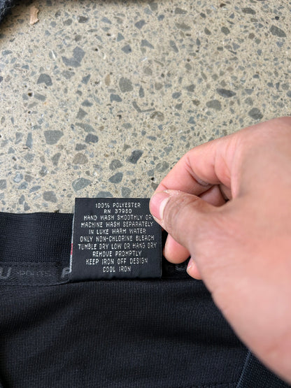Vintage black FUBU Game Day jersey features gradient "05" numbering and embroidered branding Medium