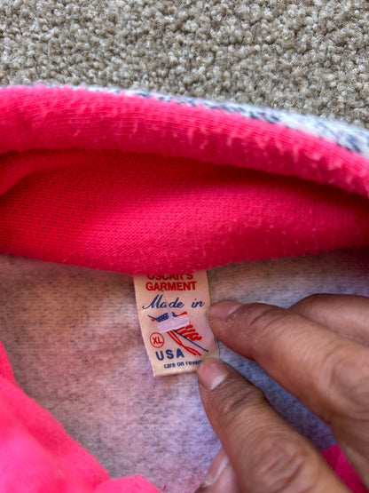 vintage 80s San Francisco, California half-zip fleece sweater
