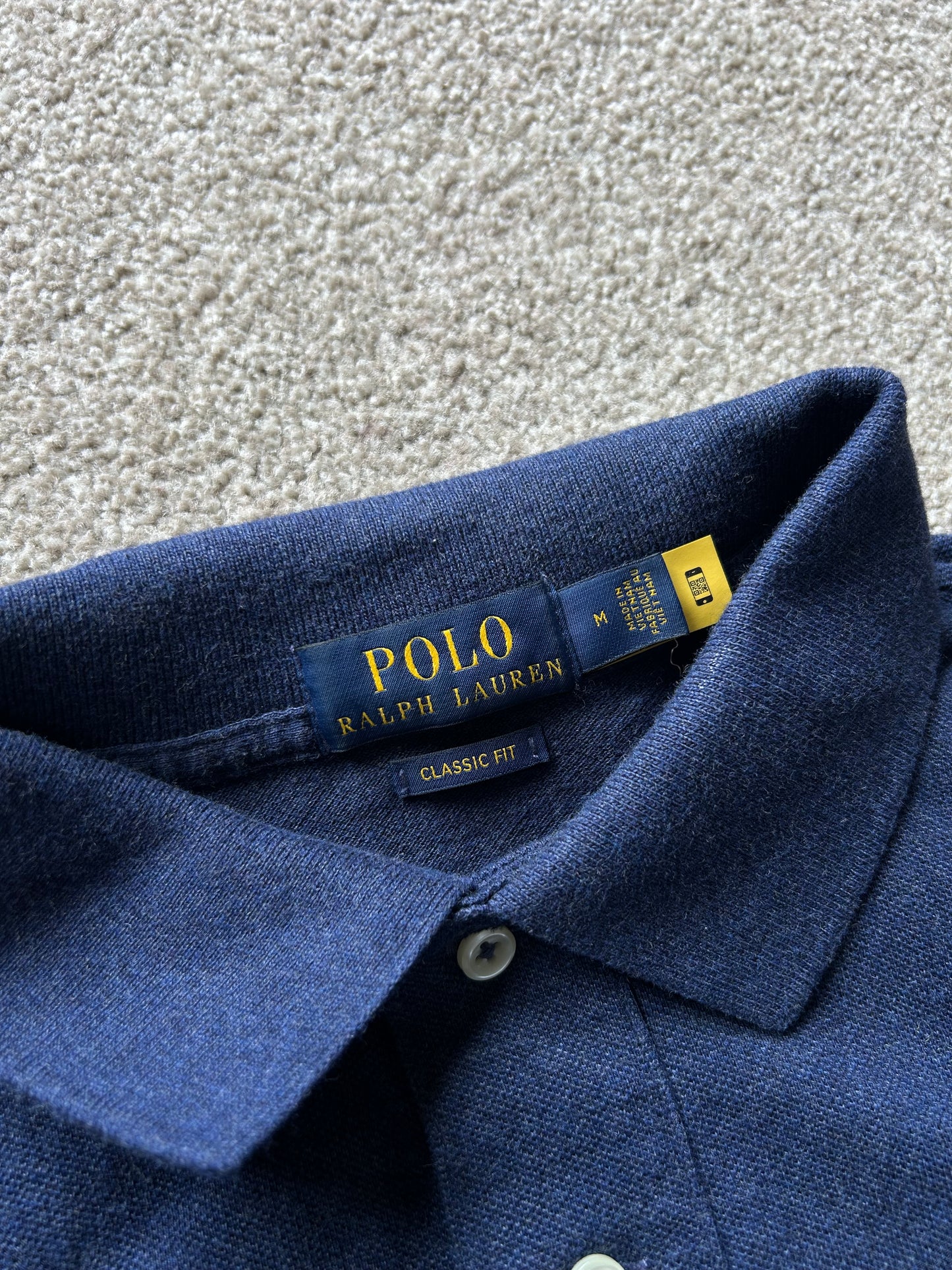 Ralph Lauren RL Longsleeve Polo Navy Blue Medium