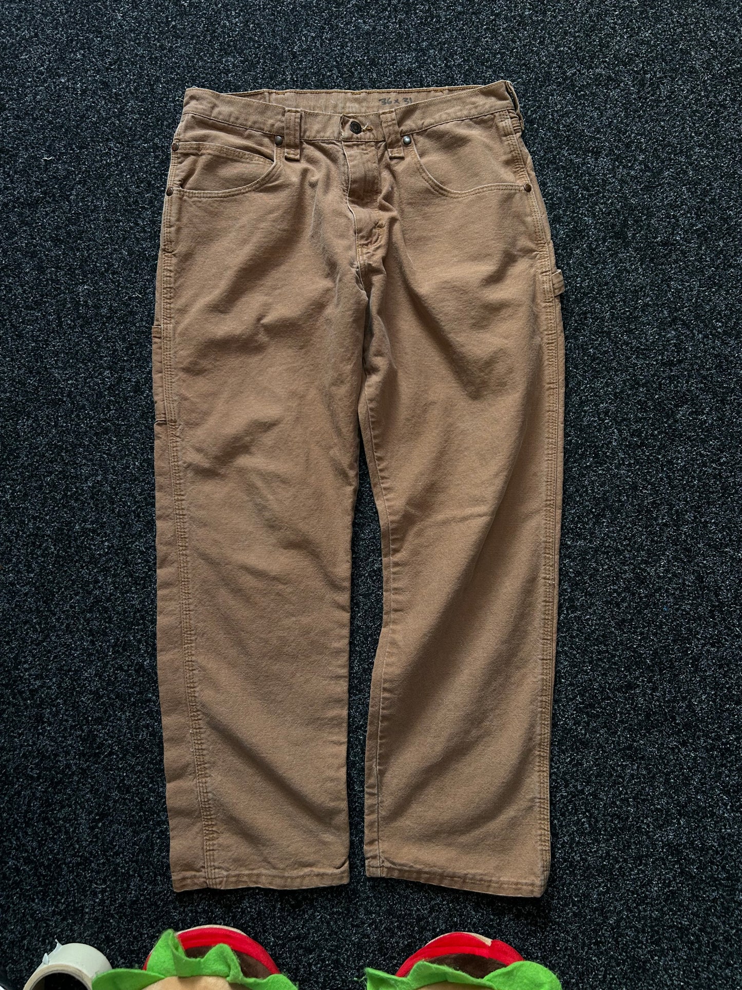 Vintage Wrangler Carpenter Pants size 34 Brown