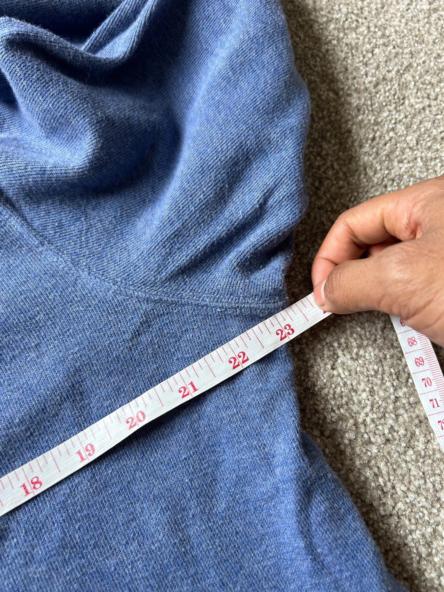 Ralph Lauren quarter zip long sleeve Blue Polo