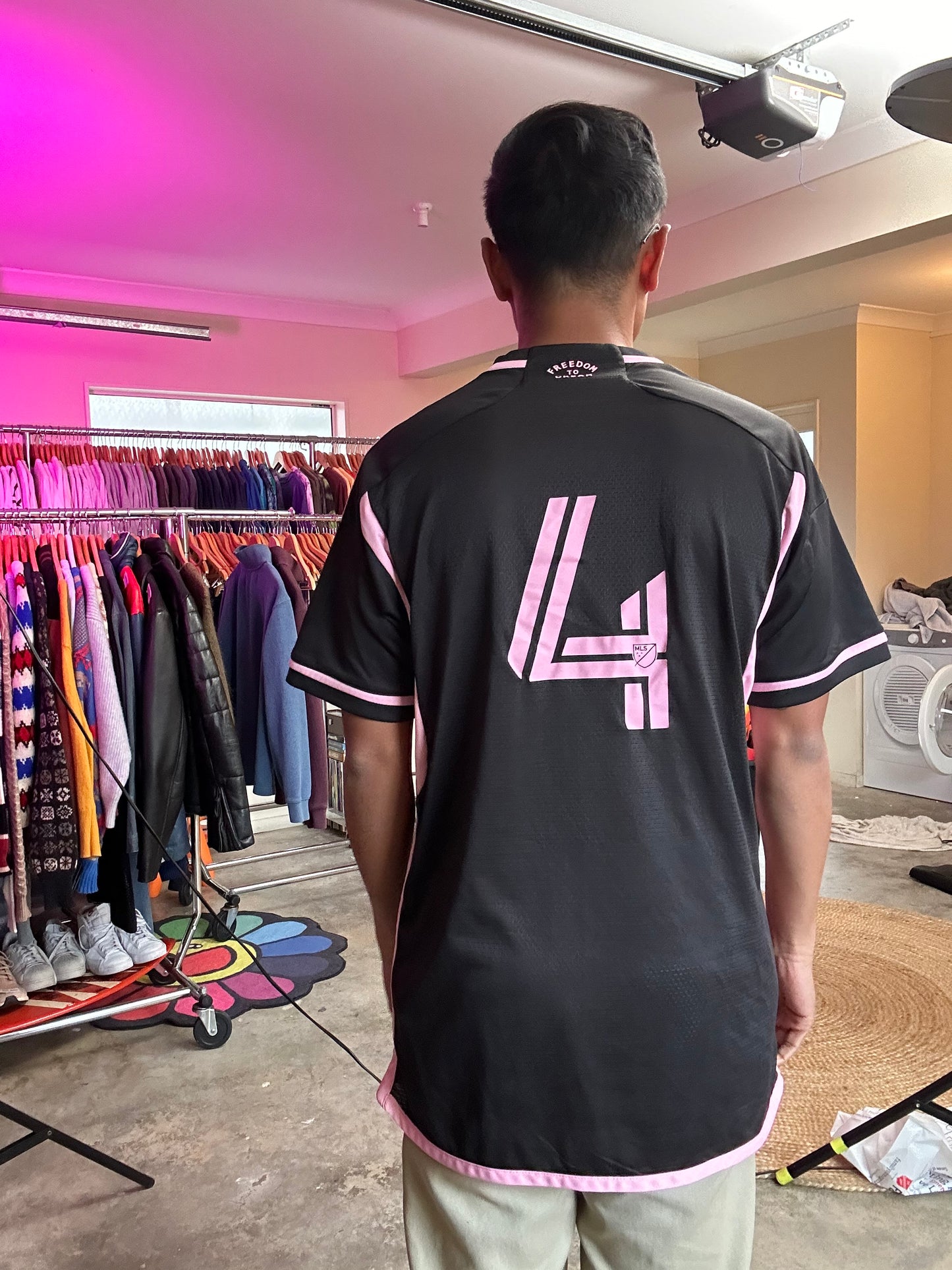 Adidas Inter Miami CF 2023/24 authentic away jersey XL Black