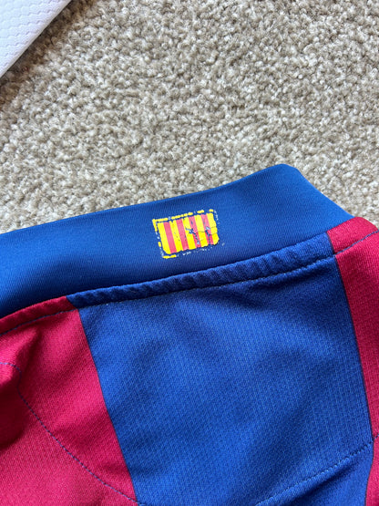 Nike FC Barcelona 2007-08 home shirt, a collectible item produced for the club's Camp Nou stadium 50th anniversary. Large