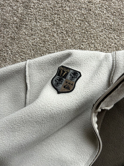 Y2K Quiksilver Fleece Jacket XL Cream