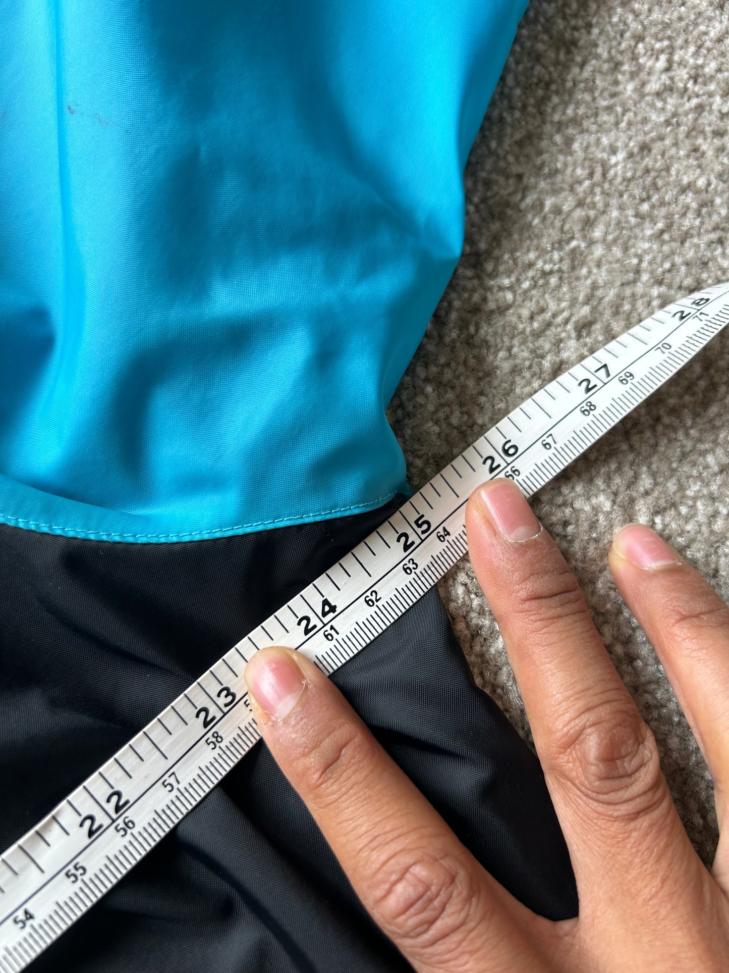 Nike Sportswear Windrunner Jacket in a black, teal, and purple colorway Large