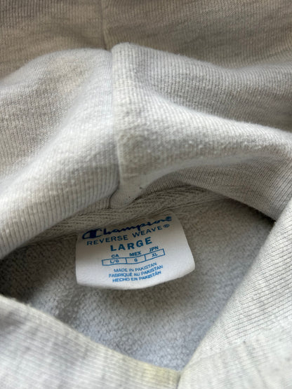 St. Lawrence Reverse Weave Cotton Exchange Hoodie Champion Large Grey
