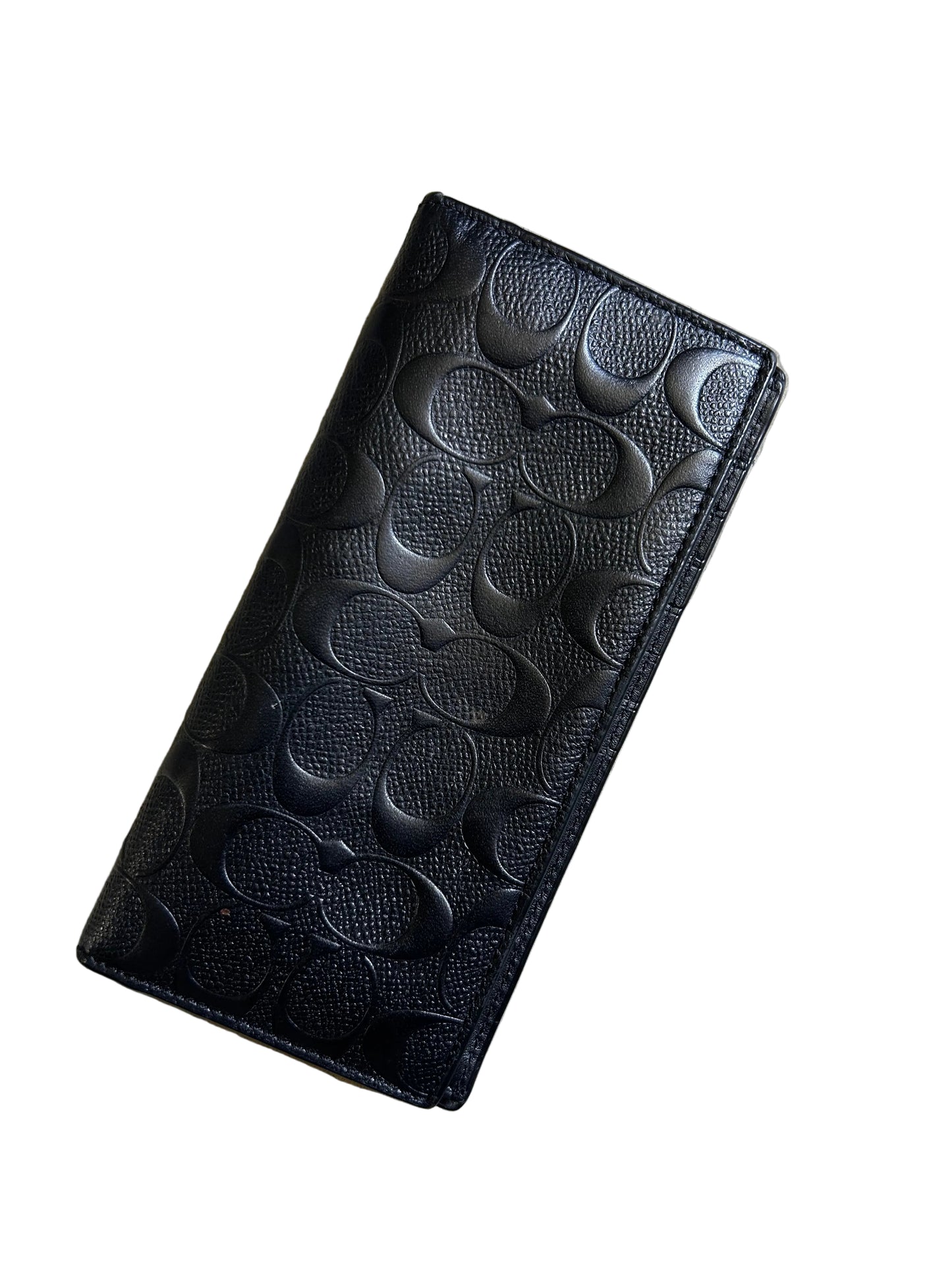 Coach Breast Pocket Wallet in Signature Crossgrain Leather, model number F75365 Black