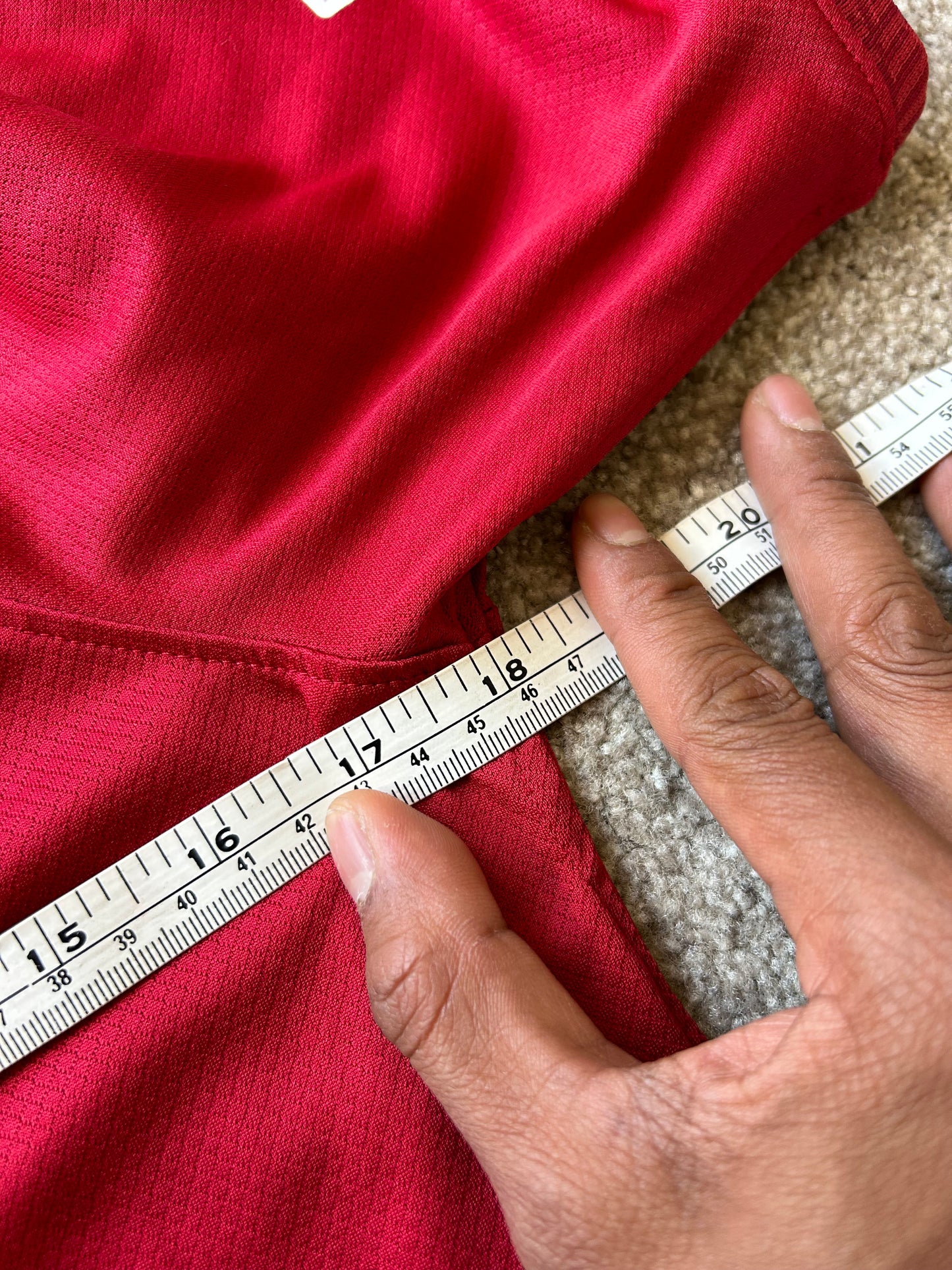 Liverpool FC home shirt Mohamed Salah, number 11. 
2023-2024 season kit Red Small