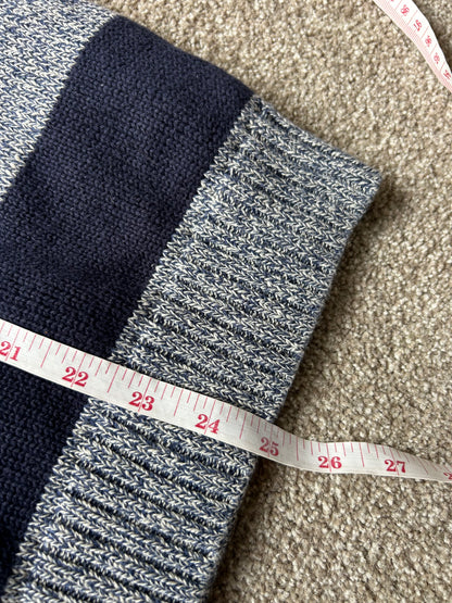 Ralph Lauren RL Stripe Sweater Two Tone Medium Navy Blue