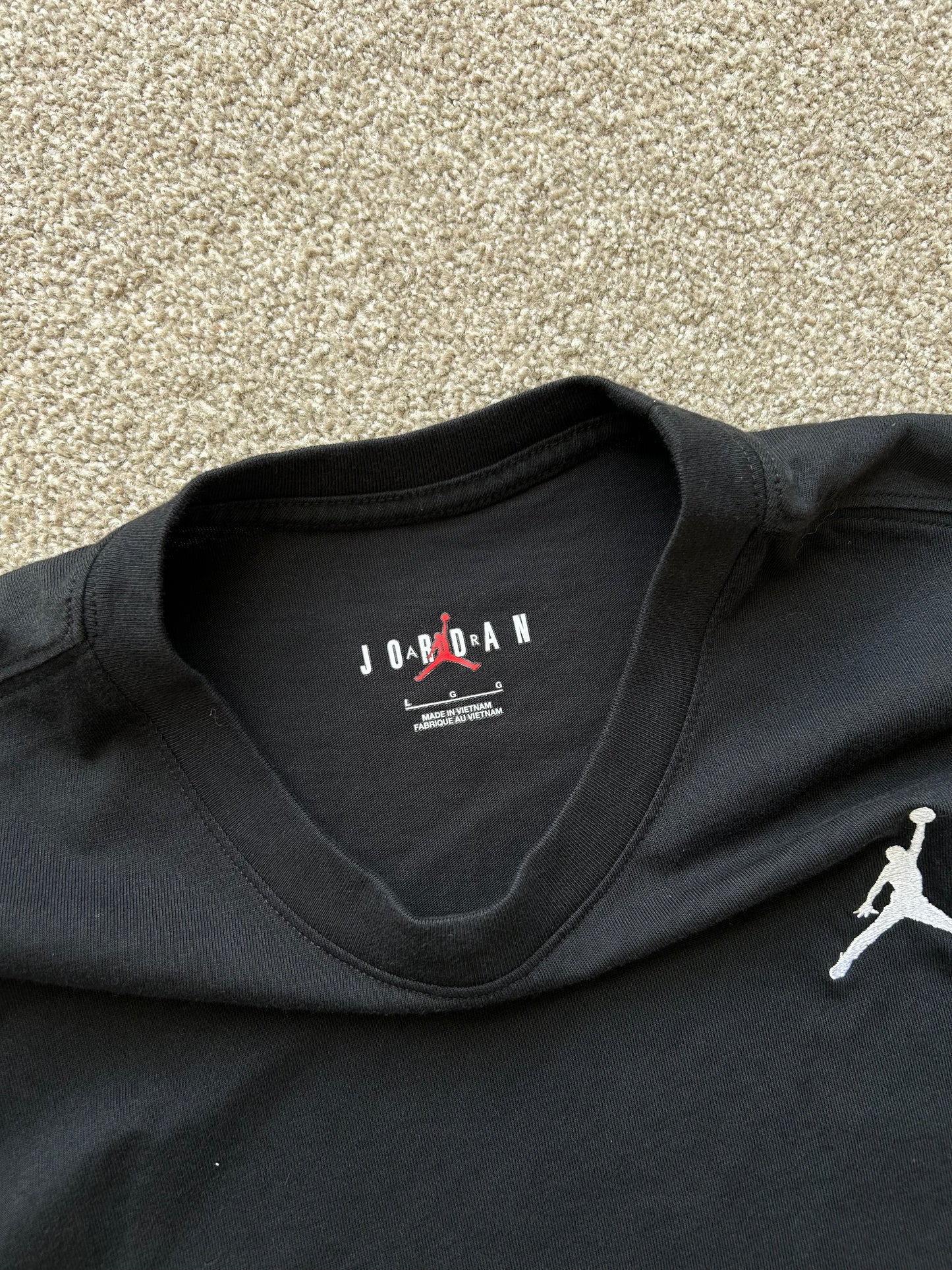 Jordan Jumpman Air Embroidered Tee Large Black