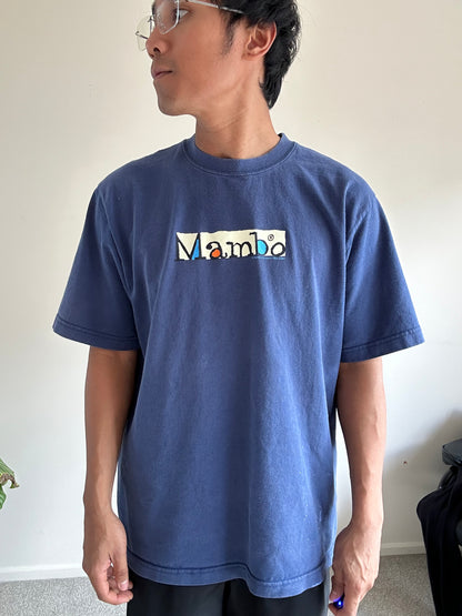 Vintage Mambo Tee Navy Blue Medium Faded Made in AUS
