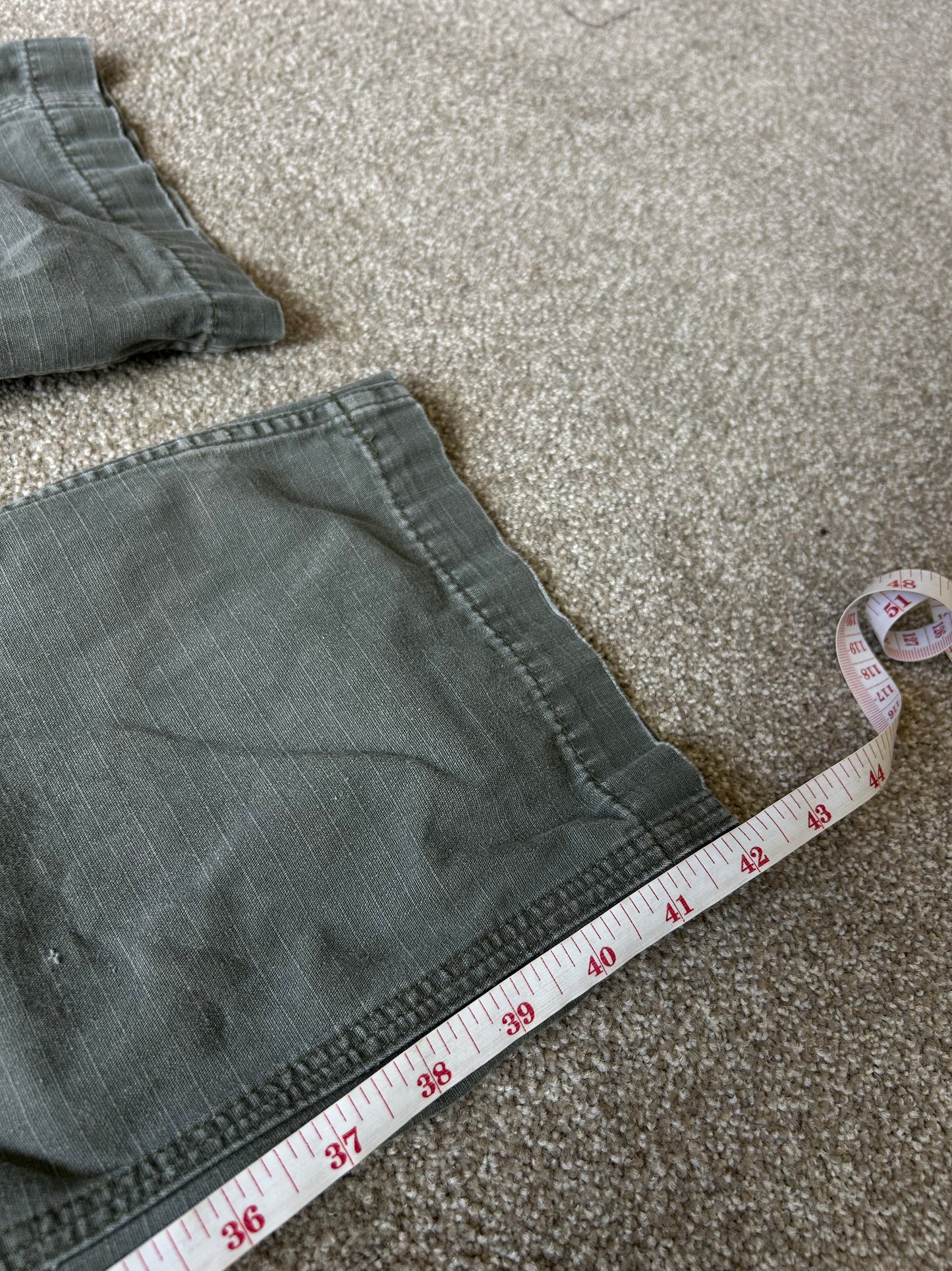 Vintage Carhartt Moss Green Pants size 32 waist 42 Length