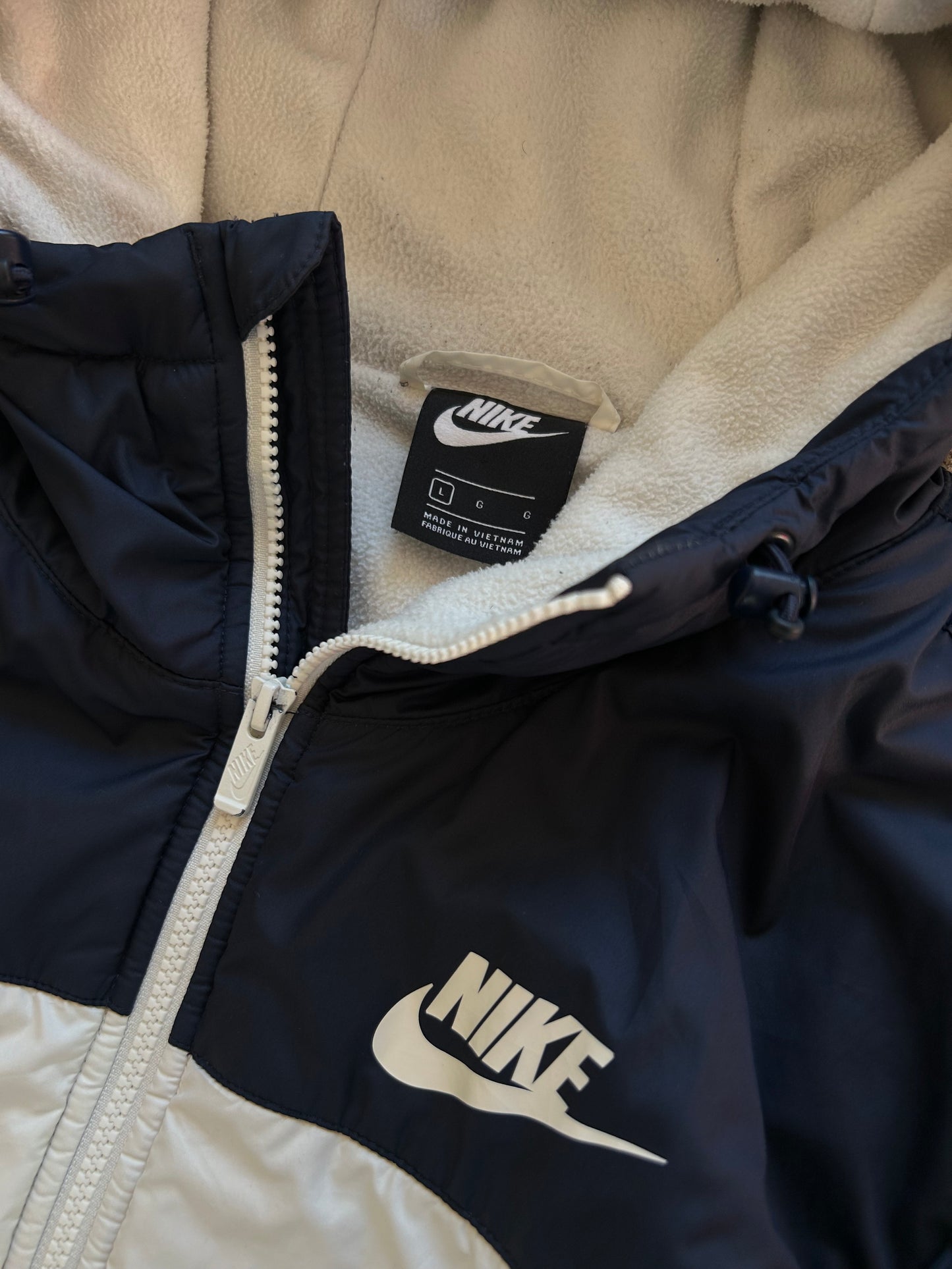 Nike Sportswear Zipper Woven Jacket Silver Green Silvergreen Large