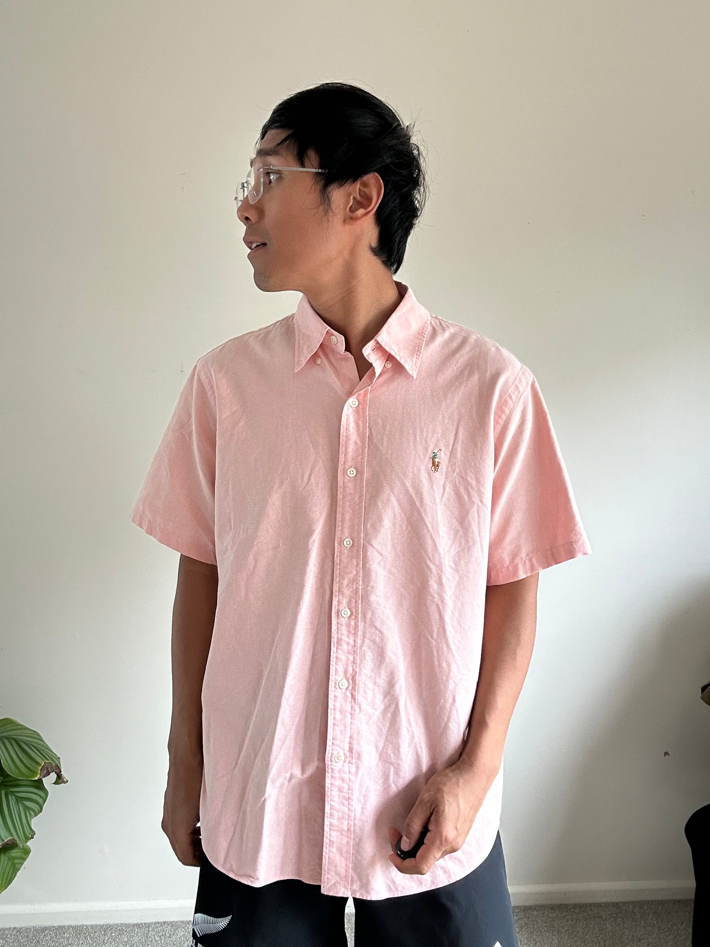 Ralph Lauren RL Oxford Short sleeve Peach L