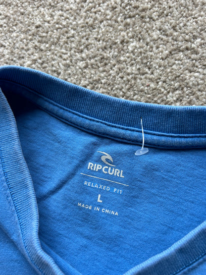 Rip Curl Quest Art T-Shirt in Cobalt Blue Large