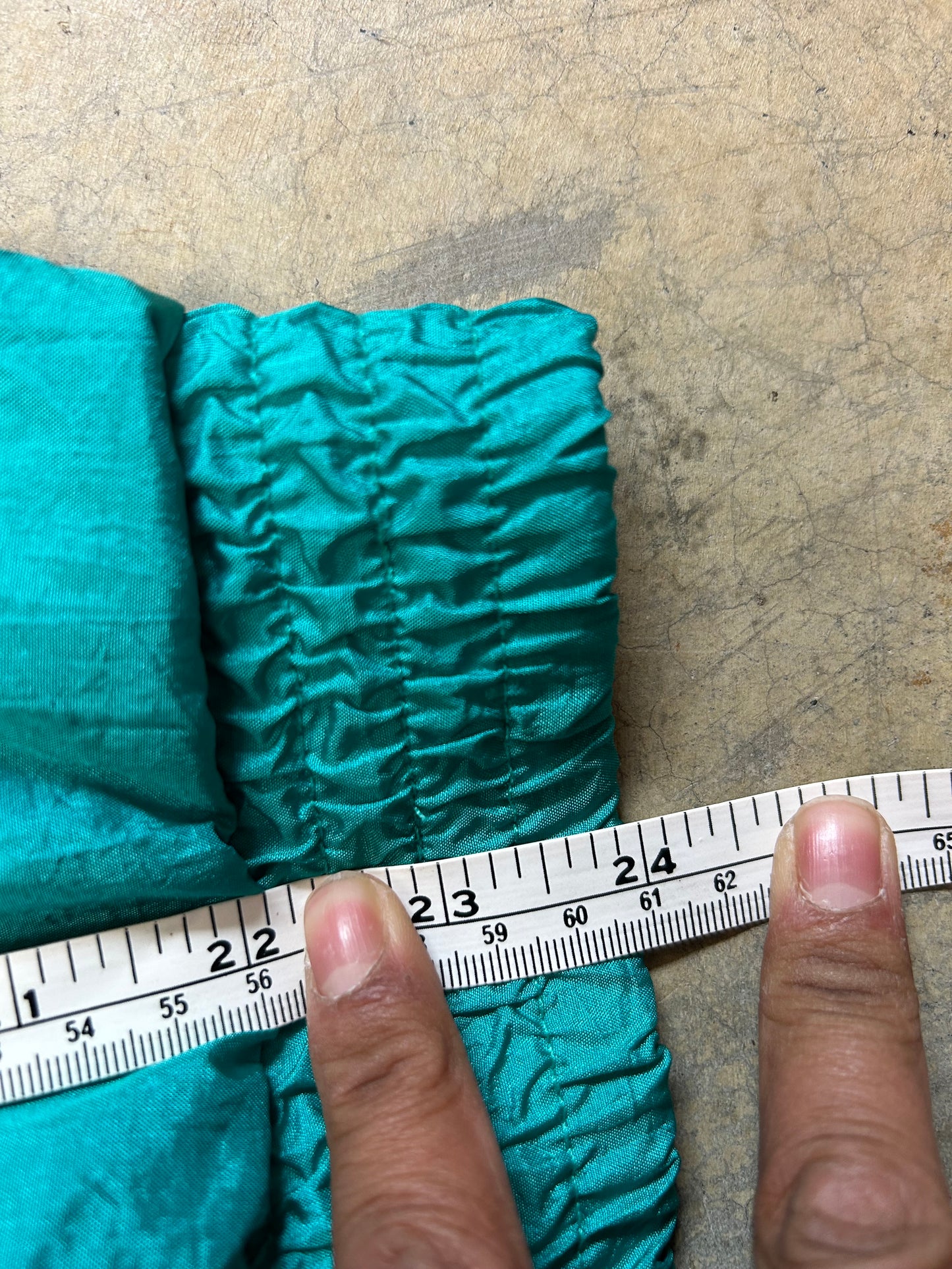 vintage London Fog teal green windbreaker jacket featuring a floral pattern and houndstooth Medium Green