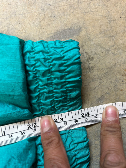 vintage London Fog teal green windbreaker jacket featuring a floral pattern and houndstooth Medium Green