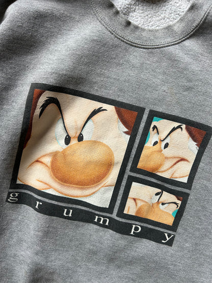 Vintage Disney Jumper Grey Grumpy XL