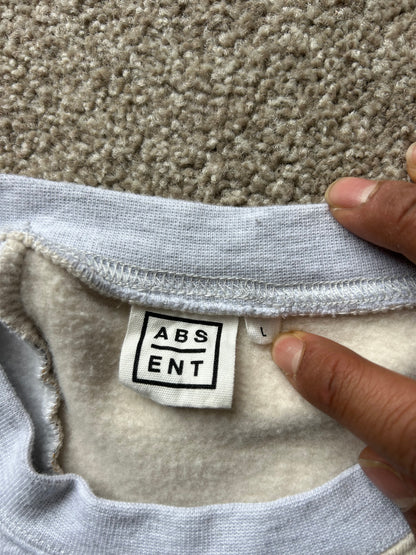 ABSENT patchwork crewneck sweatshirt  IOWA Grey Large